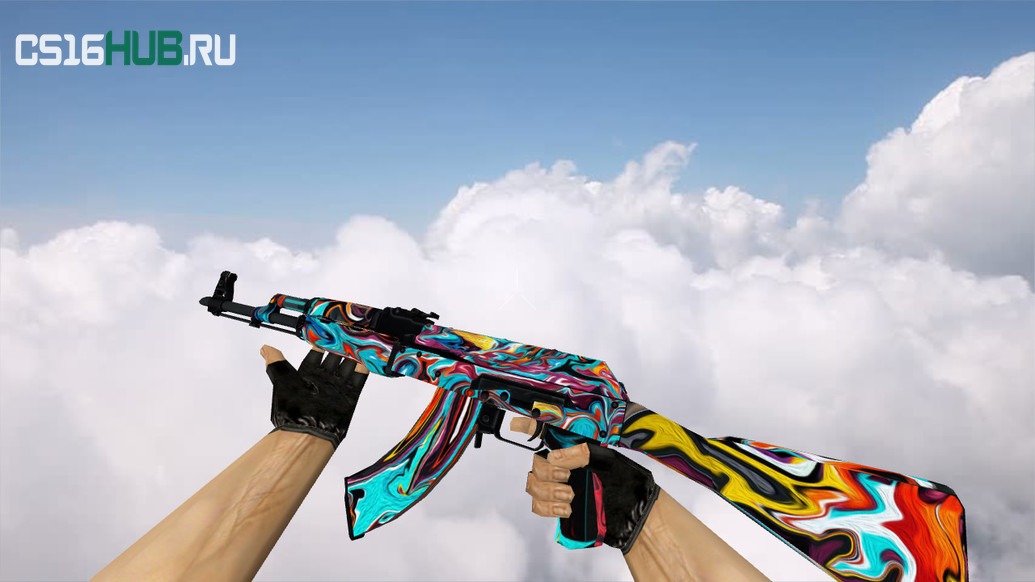 Модель «AK-47 Colorful Apocalypse» для CS 1.6