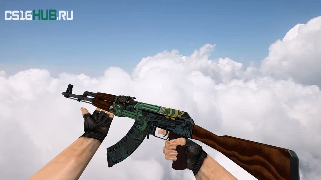 Модель «AK-47 Fire Serpent» для CS 1.6