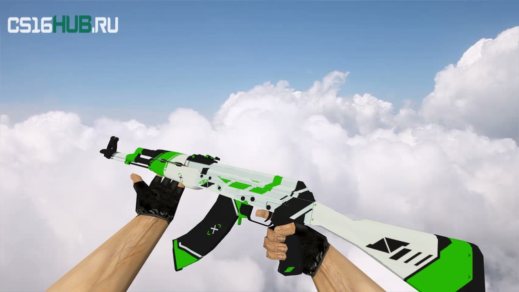 Модель «AK-47 Green Asiimov» для CS 1.6