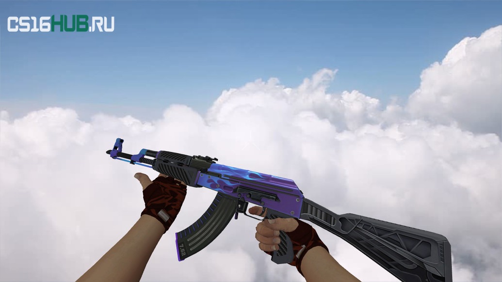 Модель «AK-47 Road Hog Purple» для CS 1.6