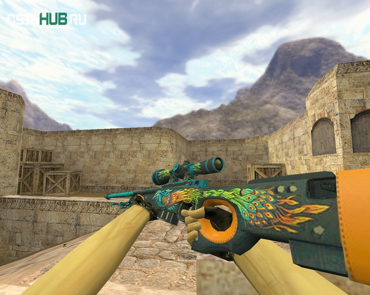 Модель «AWP Яростный павлин» для CS 1.6