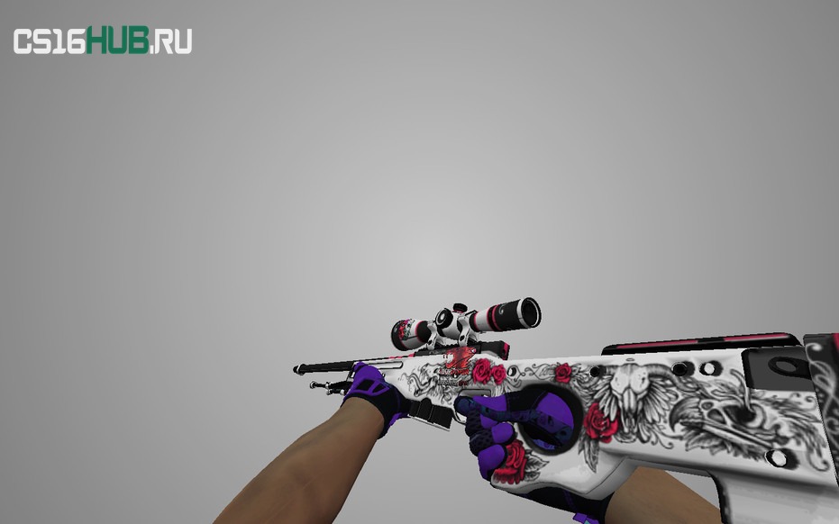 Модель «AWP «Ромео и Джульета» + Спортивные перчатки | Ящик Пандоры» для CS 1.6