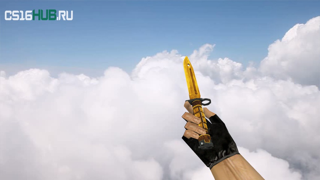 Модель «Bayonet Fine Gold» для CS 1.6