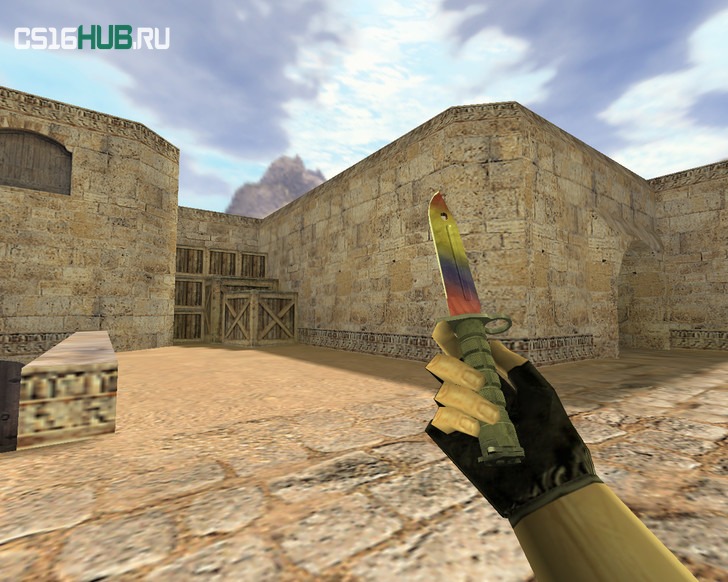 Модель «Штык-нож Мраморный градиент» для CS 1.6