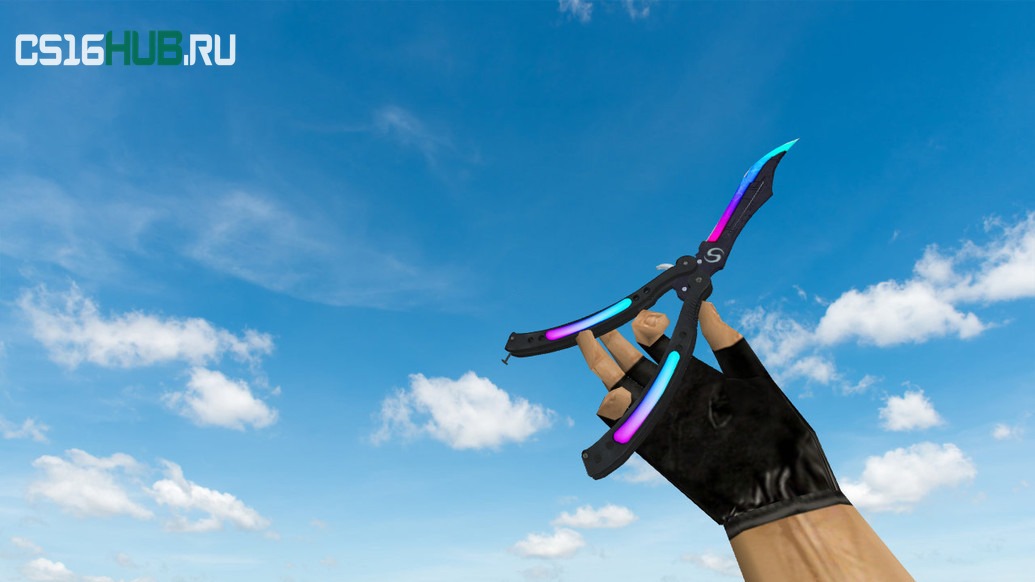 Модель «Butterfly Knife Neo Assasin» для CS 1.6