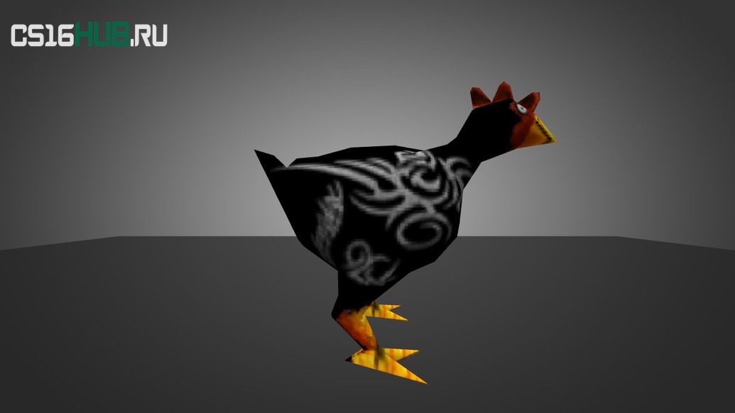 Модель «Chicken Black with Tattoo» для CS 1.6