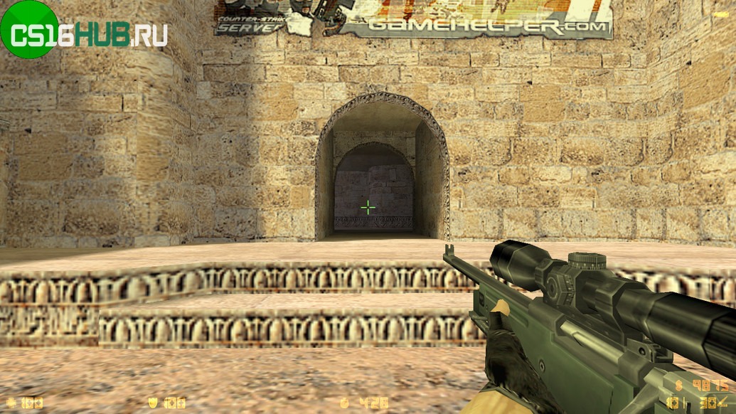 Скачать CS 1.6 с прицелом на AWP