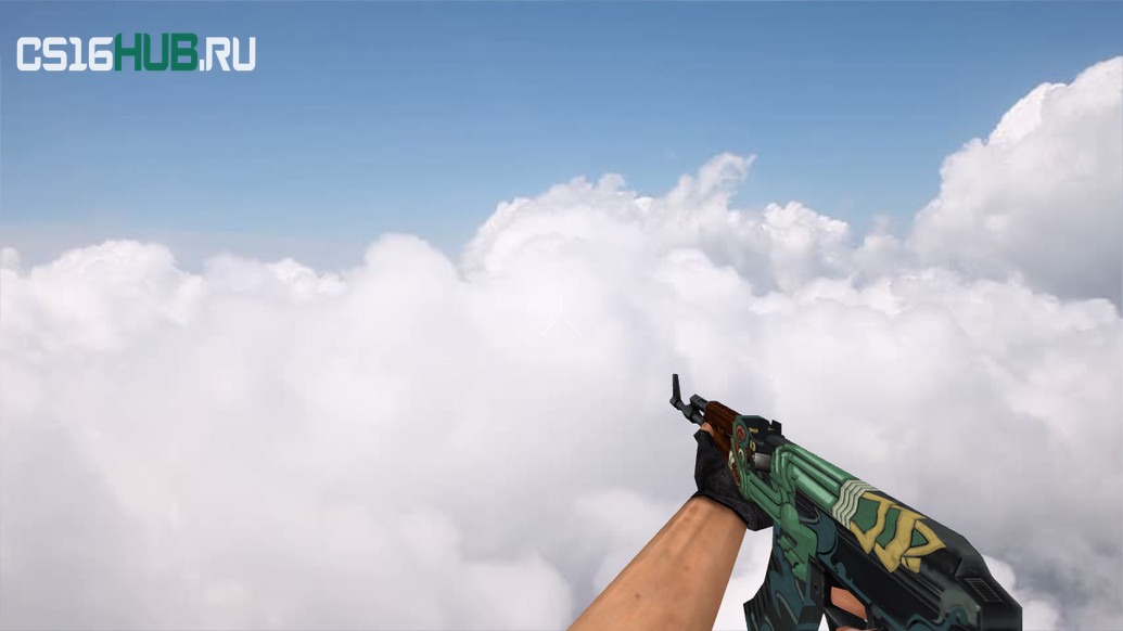 Модель «Default AK-47 Fire Serpent» для CS 1.6