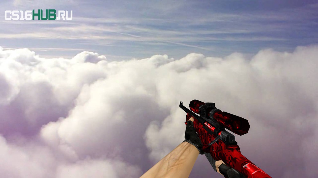Модель «Default AWP Bloody Camo» для CS 1.6
