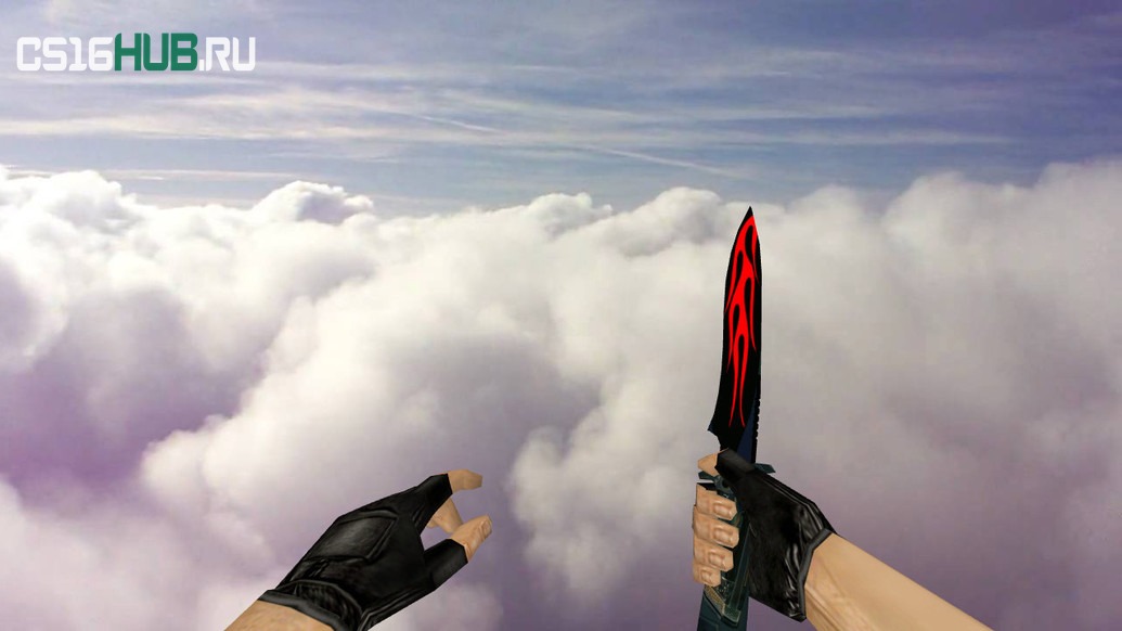 Модель «Default Knife Tribal Fire» для CS 1.6