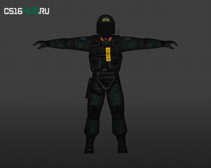 Модель «Блестящий шлем» для CS 1.6