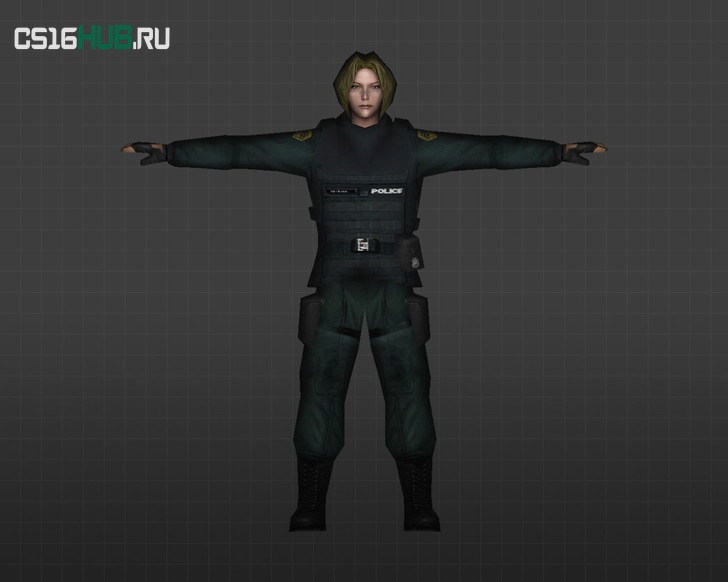 Модель «Женщина-полицейский» для CS 1.6