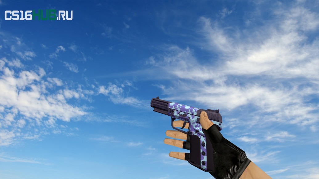 Модель «Five-Seven Desert Camo Blue» для CS 1.6