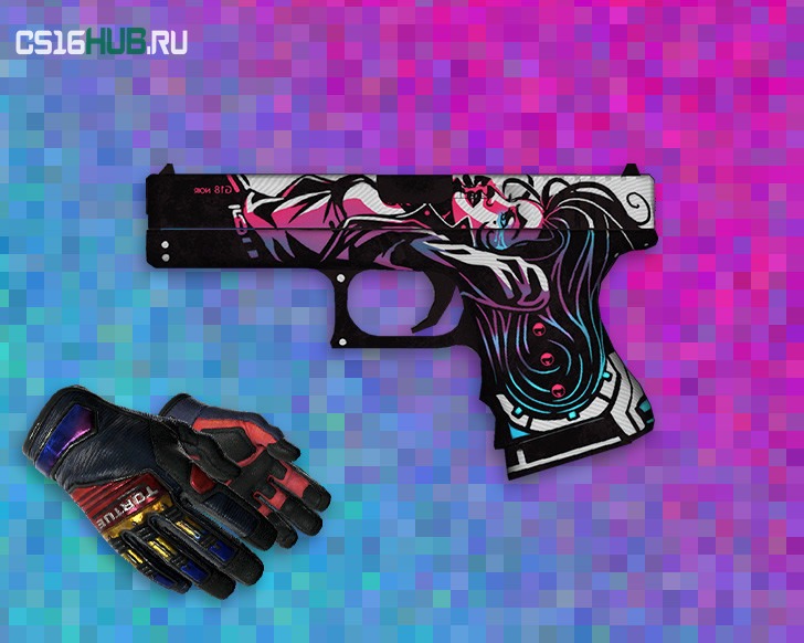 Glock «Неонуар» (Neo-Noir) для CS 1.6