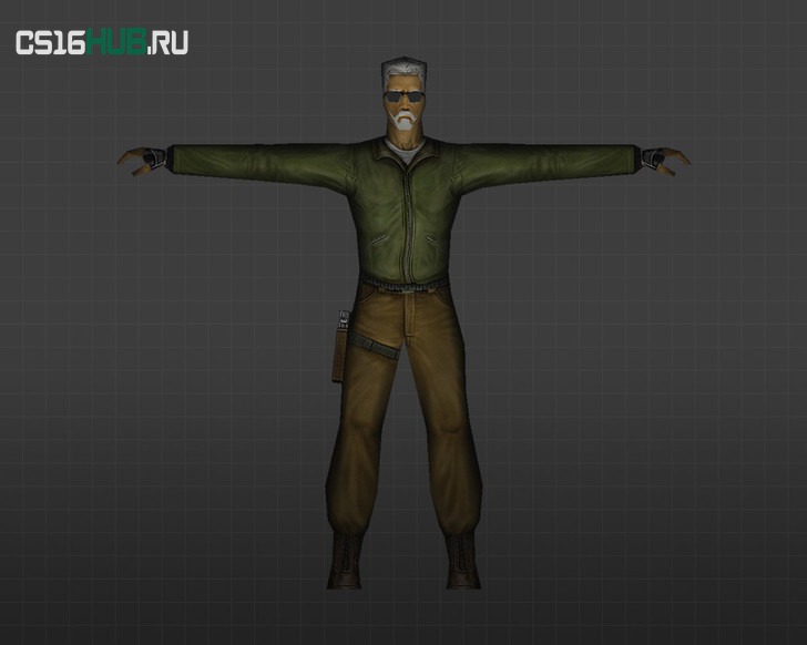 Модель «Седой террорист» для CS 1.6