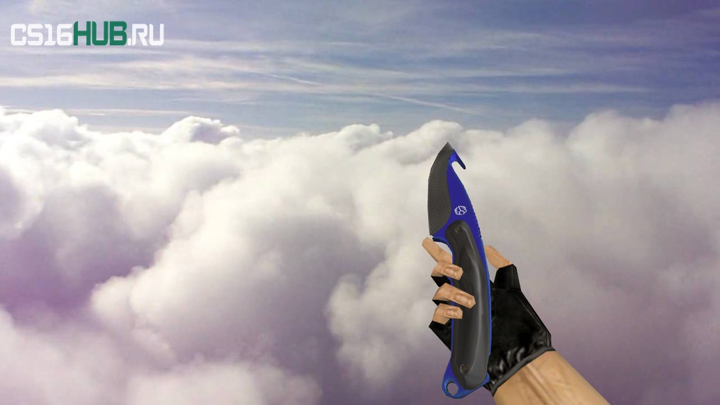 Модель «Gut Knife Automatic Blue» для CS 1.6