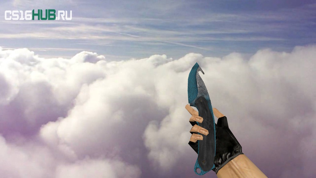 Модель «Gut Knife Bark Beetle Blue» для CS 1.6