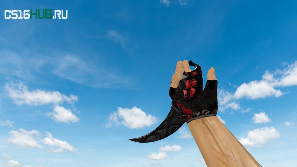 Модель «Karambit Red Khokhloma» для CS 1.6