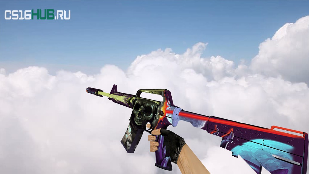 Модель «M4A1 «Безлюдный космос»» для CS 1.6