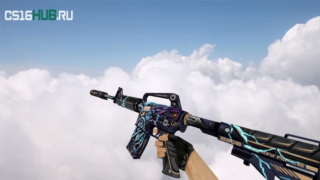 Модель «M4A1 High-Voltage God» для CS 1.6