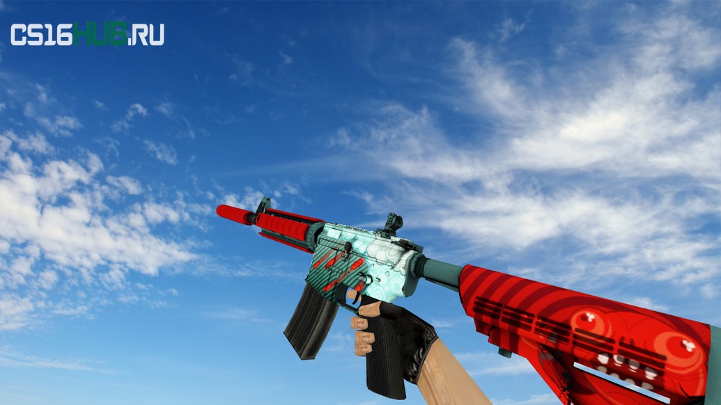 Модель «M4A4 «Дождь из пуль»» для CS 1.6
