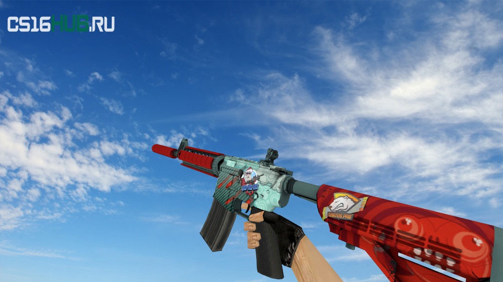 Модель «M4A4 «Дождь из пуль»» для CS 1.6