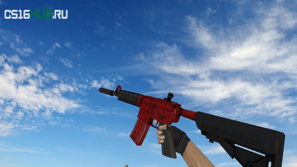 Модель «M4A4 «Кровавая паутина»» для CS 1.6