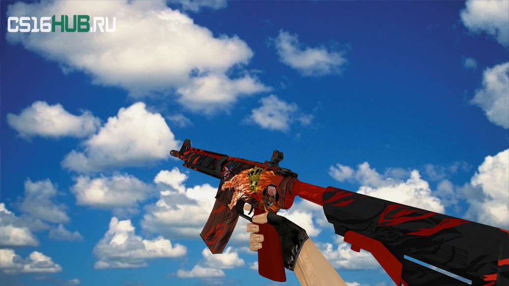 Модель «M4A4 «Вой» stickers» для CS 1.6
