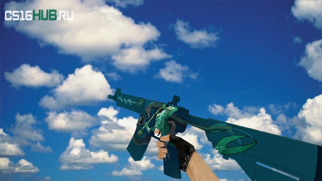 Модель «M4A4 «Посейдон»» для CS 1.6