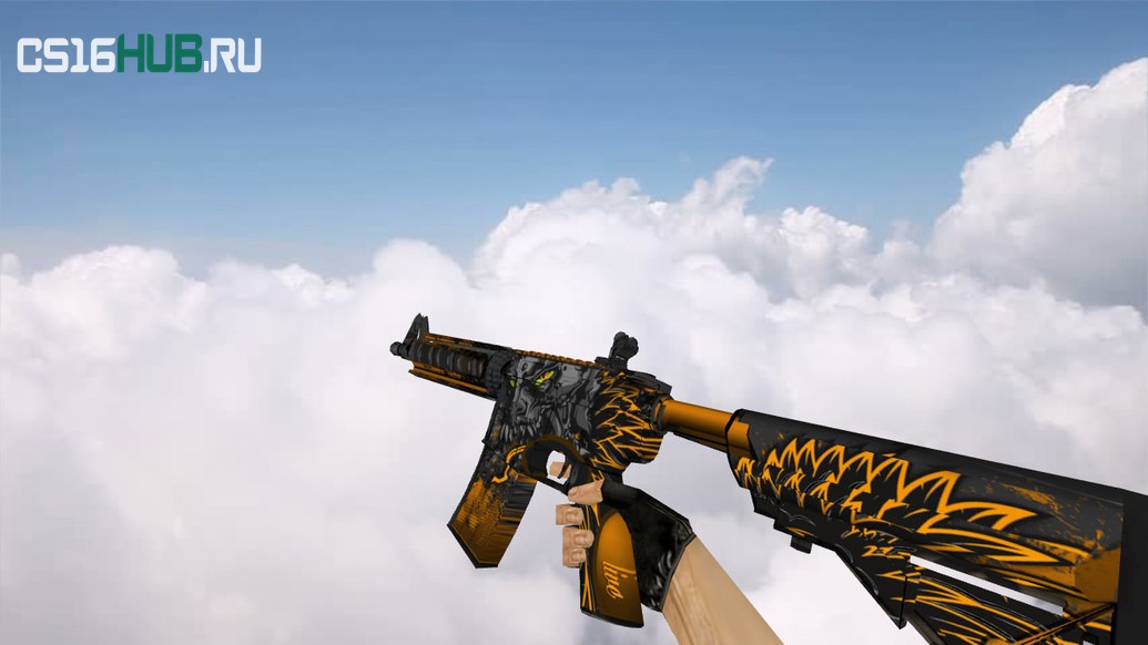 Модель «M4A4 Sky Fire» для CS 1.6
