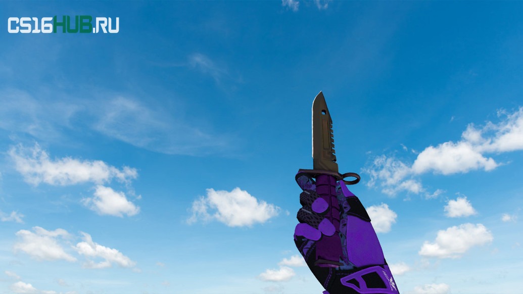 Модель «Штык-нож M9 «Ультрафиолет»» для CS 1.6