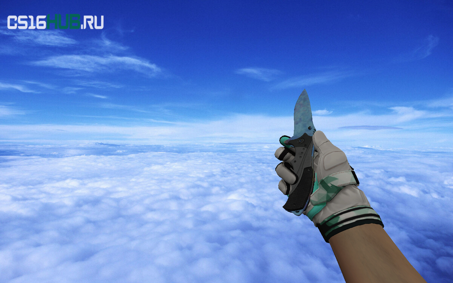 Модель «Nomad Knife | Case Hardened Blue Gem» для CS 1.6