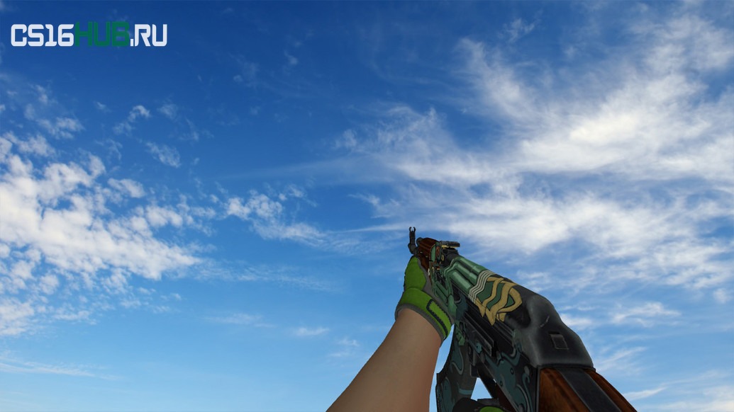 Пак моделей оружия «Specialist Gloves Emerald Web Pack» для CS 1.6