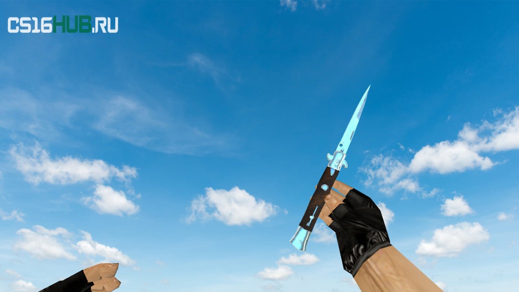 Модель «Stiletto Blue Chrome» для CS 1.6