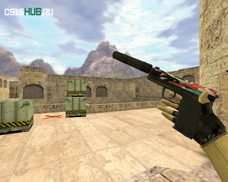 Модель «USP Буйство красок» для CS 1.6