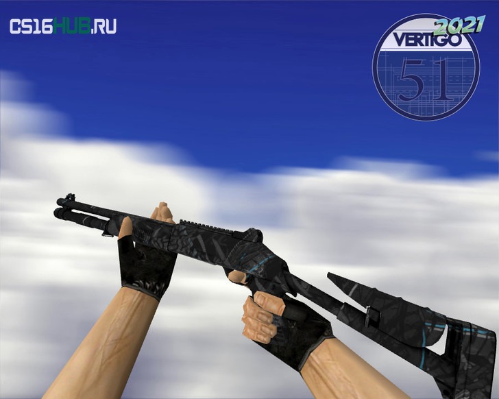 XM1014 | Синие покрышки (Blue Tire) для CS 1.6